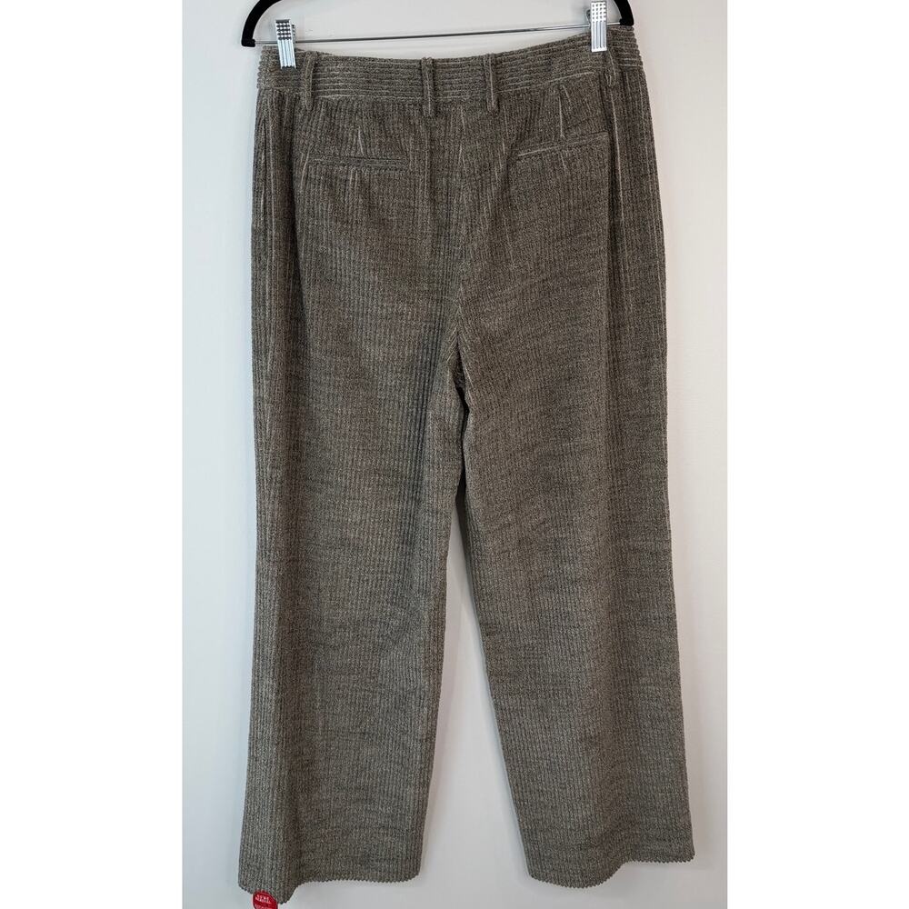 NWT Lafayette 148 New York Black/Gray Corduroy Wide Leg Pants Size 8 - Picture 2 of 14